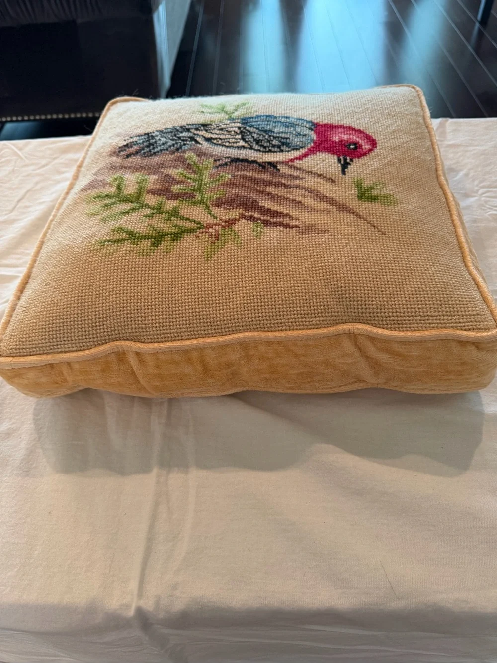 N/A handcrafted needlepoint